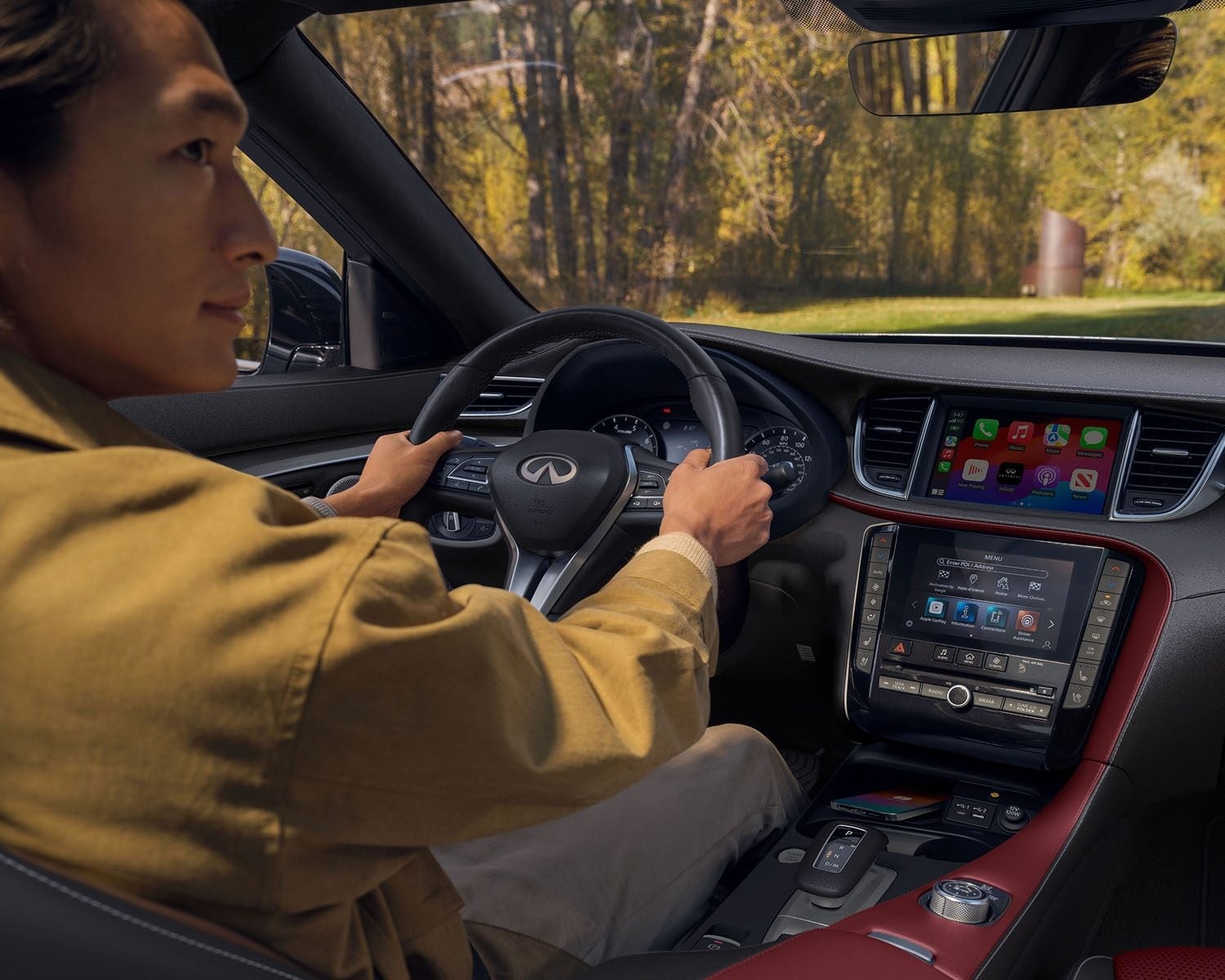 INFINITI QX50 using InTouch infotainment system